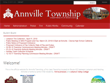 Tablet Screenshot of annvilletwp.com